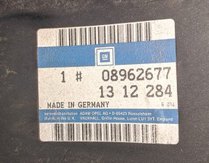 New Old Stock Opel Kadett C GTE Front Panel 08962677